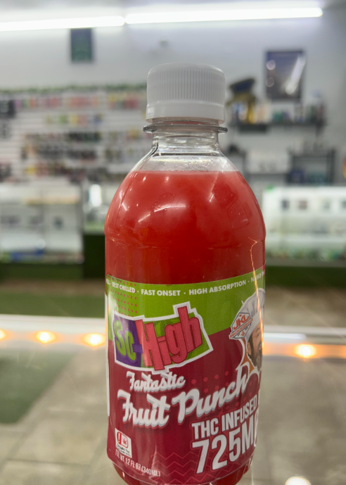 725mg Be High Fantastic Fruit Punch THC Infused Drink